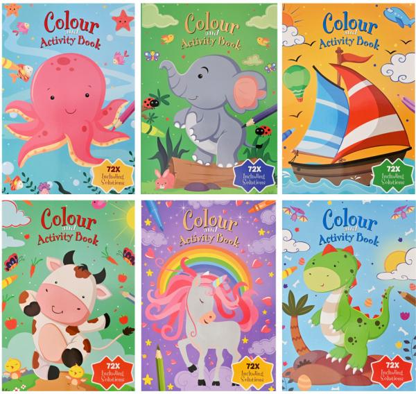 Roost aktivitäten- und malbuch a4 b903 assortiert - Roost-b903-8711851090301