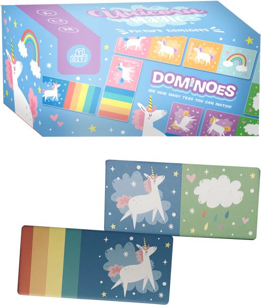 Roost kinder domino-set game02 magisches einhorn - Roost-game02-5055071792663