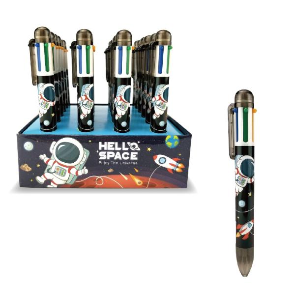 Roost kugelschreiber habp-001 hello space, 4 farben - Roost-habp-001-7612532059949