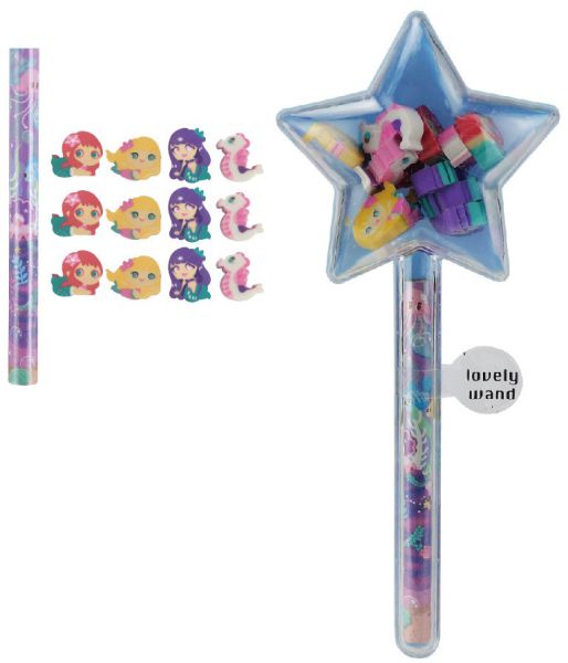 Roost bleistift m. radiergummi hsst-067 meerjungfrau - Roost-hsst-067-7613058036674