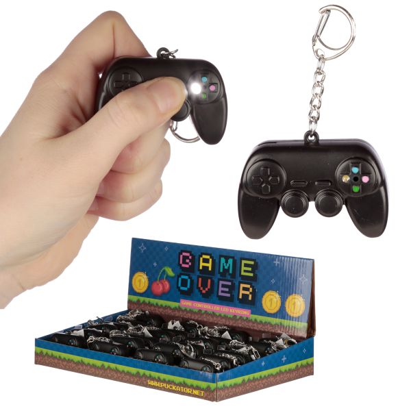 Roost schlüsselanhänger 8.5x5.5x2cm key169 game over mit licht und sound - Roost-key169-5055071739736