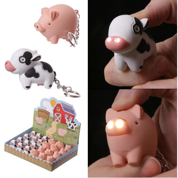 Roost schlüsselanhänger bauernhof key18 led, ton, 2 ass. - Roost-key18-5055071691843