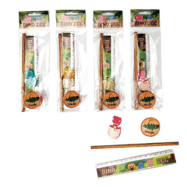 Roost schreibset dinosaurier opp4-016 4-teilig - Roost-opp4-016-7613532080094