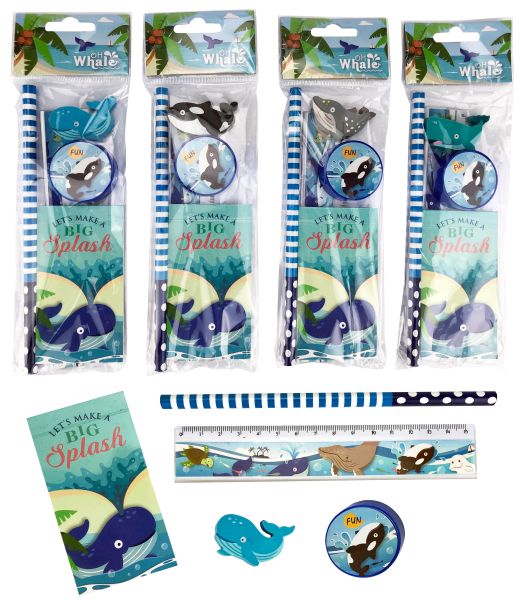 Roost schreibset 5-teilig owopp5-001 on whale 4 ass. - Roost-owopp5-001-7612532055231
