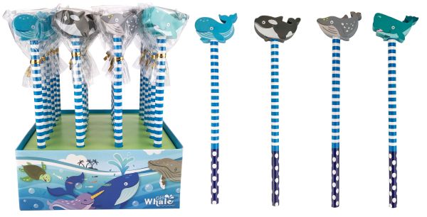 Roost bleistift mit radierer owre-001 on whale 4 ass. - Roost-owre-001-7612532055217
