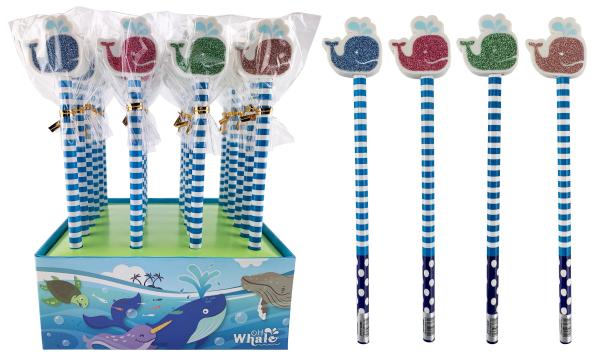 Roost bleistift mit radierer owre-003 on whale 4 ass. - Roost-owre-003-7612532055224