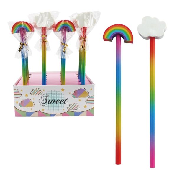 Roost bleistift mit radierer ret-1073 wolke, regenbogen - Roost-ret-1073-7612532059901