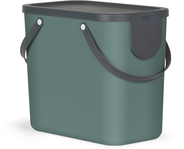 Rotho recyclingbox albula 25lt 1024905092 mistletoe green 180x332x180mm - Rotho-1024905092-7610859202482