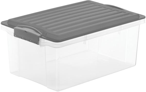 Rotho stapelbox compact 13l 1776008812ws anthrazit/transparent - Rotho-1776008812ws-7610859153739