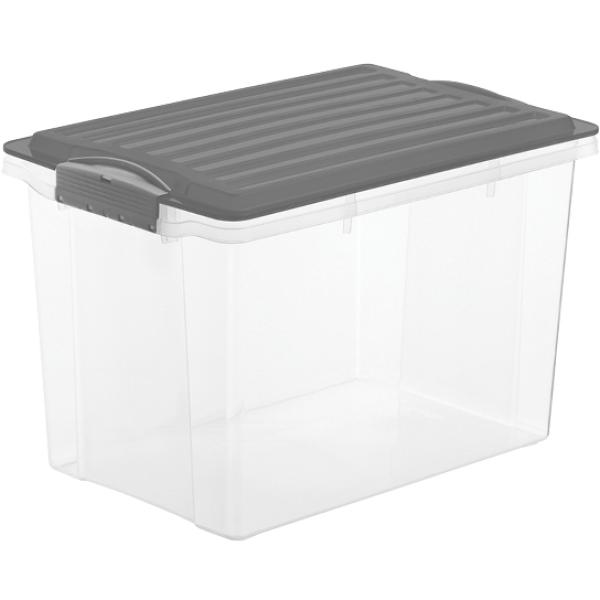 Rotho stapelbox compact 19l 1776608812ws anthrazit/transparent - Rotho-1776608812ws-7610859153753