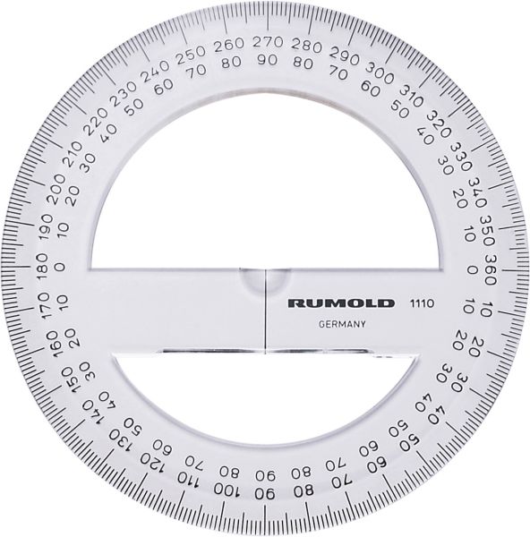 Rumold schulwinkelmesser 10cm 1110 360° - Rumold-1110-4012108001809