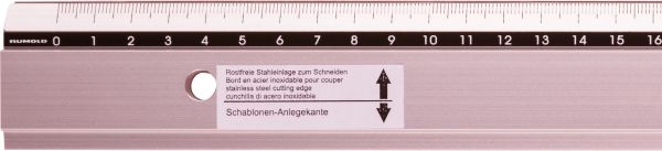 Rumold zeichen-schneidelineal 100cm 663/100 alu - Rumold-663-100-4012108026307
