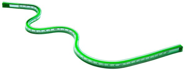 Rumold flexibler kurvenlineal 50cm 821050 mit teilung - Rumold-821050-4012108071604