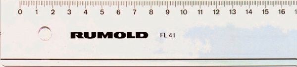 Rumold technikerlineal 40cm fl41/40 transparent - Rumold-fl41-40-4012108047708