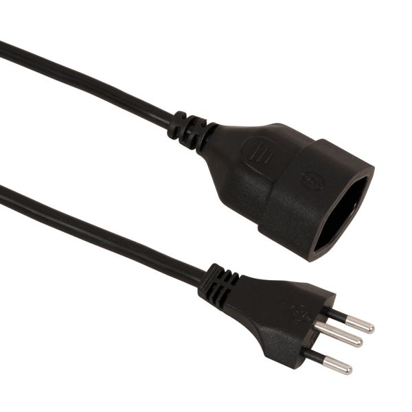 S-electro verlängerungskabel 02.900.5sz schwarz, 5m - S-electro-029005sz-7611453900521