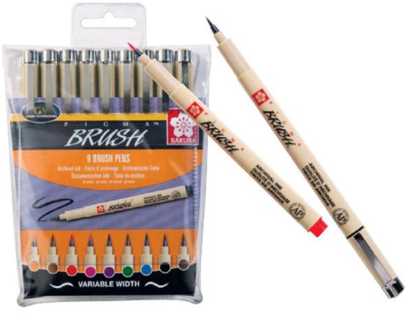 Sakura pigma brush pen poxsdkbr9 set 9 farben - Sakura-poxsdkbr9-8710141131137-03.jpg
