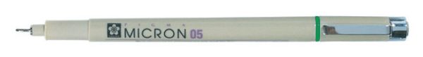 Sakura fineliner pigma micron 0,45mm xsdk0529 grün - Sakura-xsdk0529-0084511306424