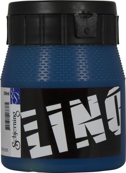 Schjerning linoldruckfarbe 250ml 53176 marineblau 6437 - Schjerning-53176-5708848068415