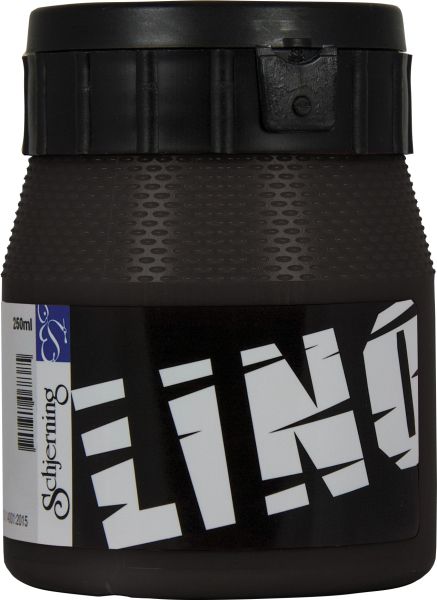 Schjerning linoldruckfarbe 250ml 53179 schwarz 6440 - Schjerning-53179-5708848057334