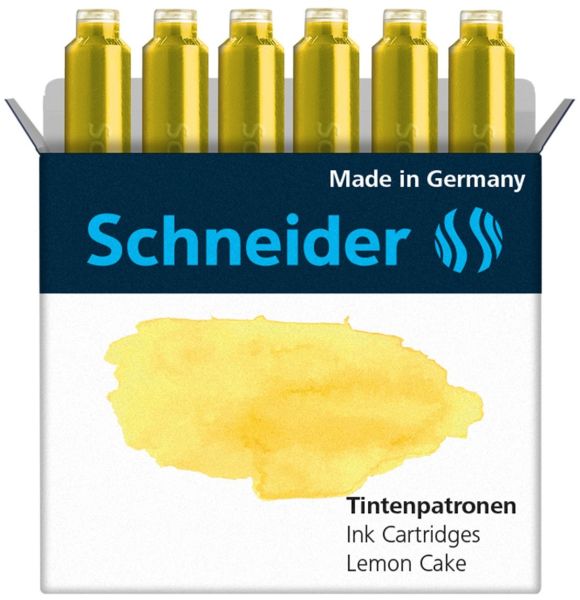 Schneider tintenpatronen 166125 lemon cake 6 stk. - Schneider-166125-4004675147417