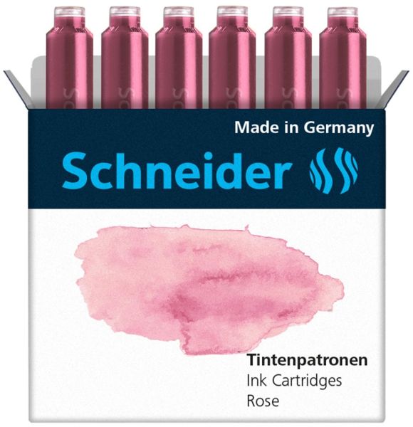 Schneider tintenpatronen 166129 rose 6 stk. - Schneider-166129-4004675147509