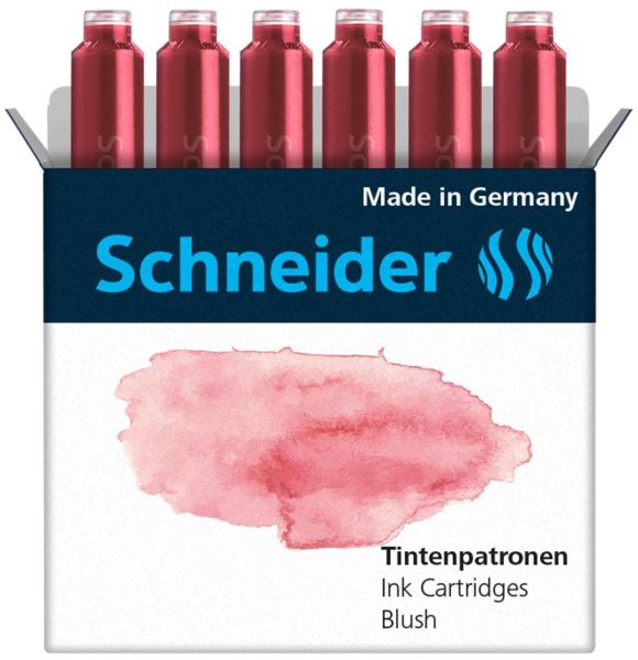 Schneider tintenpatronen 166136 blush 6 stk. - Schneider-166136-4004675147479