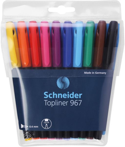 Schneider topliner 196790 10 farben, etui - Schneider-196790-4004675040701