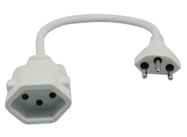 Schoenenberger verlängerungskabel 0.2m 02.900.02ws weiss - Schoenenberger-0290002ws-7611453900026