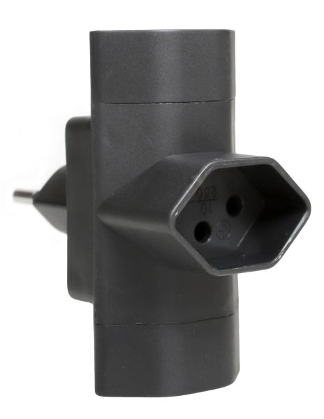 Schoenenberger abzweigstecker 3xt13 06.480.sz 3xt13 schwarz - Schoenenberger-06480sz-7611453048025