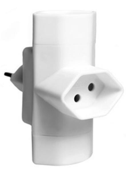 Schoenenberger abzweigstecker 3xt13 06.480.ws 3xt13 weiss - Schoenenberger-06480ws-7611453048018