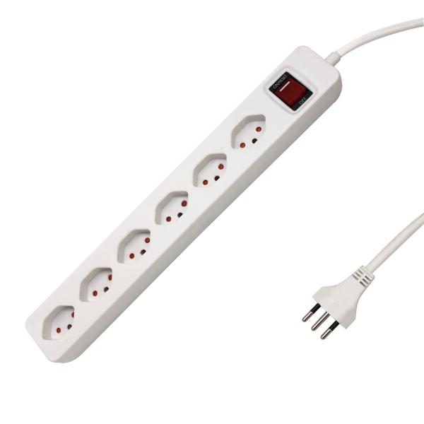 Schoenenberger steckdosenleiste 1.5m 06.980.6ws plus quer weiss - Schoenenberger-069806ws-7611453098068