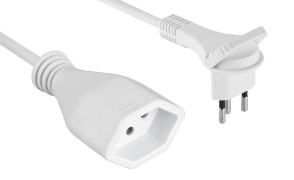 Schoenenberger verlängerungskabel 3m 82.500.3ws flat 3-polig weiss - Schoenenberger-825003ws-7611453500318