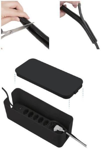 Schoenenberger kabelbox set 85.5200.sz schwarz - Schoenenberger-855200sz-7611453986730