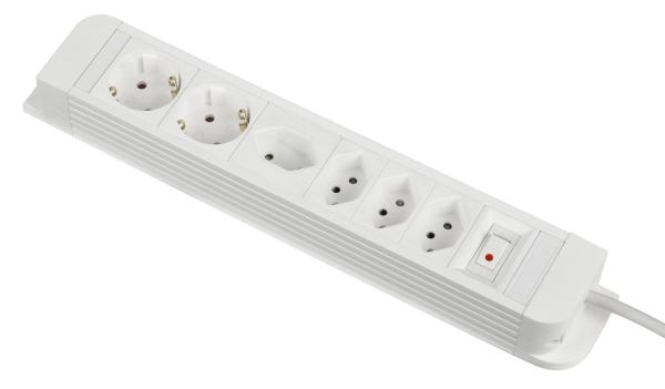 Schoenenberger steckdosenleiste 1.5m 85.810ws combo weiss - Schoenenberger-85810ws-7611453858105