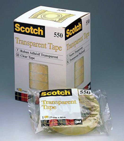 Scotch tape 550 19mmx66m 5501966k transparent, reissfest - Scotch-5501966k-3134375261449