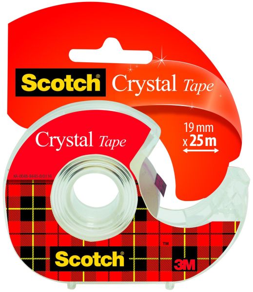 Scotch magic tape crystal 19mmx25m 6-1925d kristallklar, auf abroller - Scotch-6-1925d-0051131592063