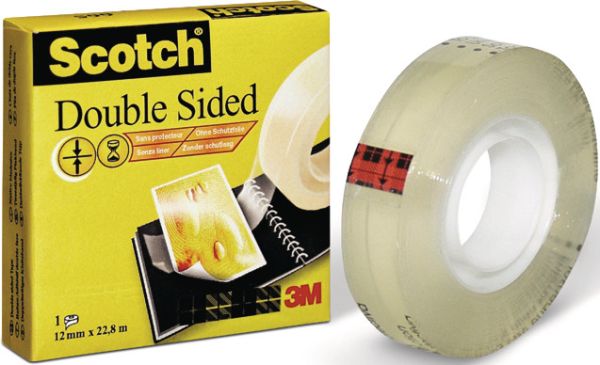 Scotch tape 665 12mmx22,8m 6651223k doppelseitig - Scotch-6651223k-0021200726538