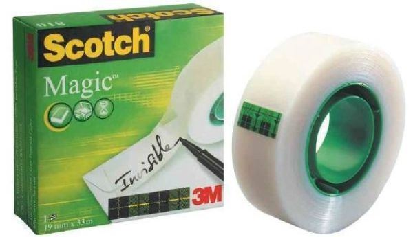 Scotch magic tape 810 12mmx33m 8101233k unsichtbar, beschriftbar - Scotch-8101233k-3134375005241