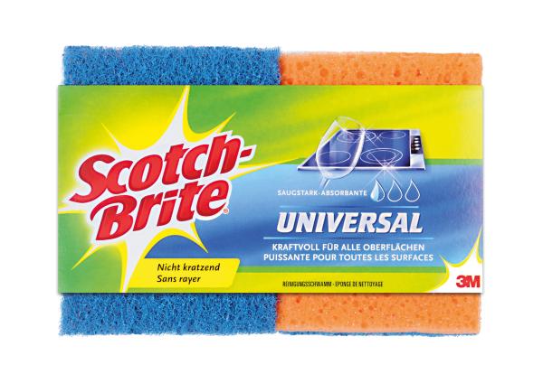 Scotch-brite universal schwamm dens2ch blau/orange 2 stück - Scotch-brite-dens2ch-8410001131696