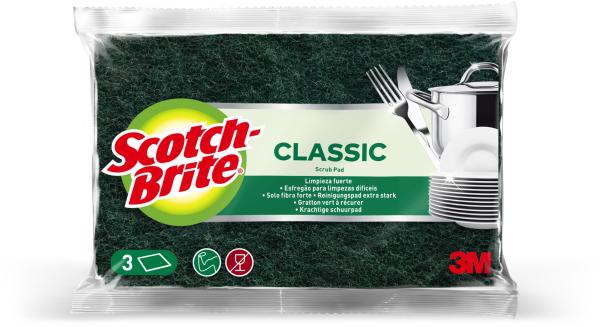 Scotch-brite pfannenreiniger scotch-brite sbclsp3 grün, 3 stück - Scotch-brite-sbclsp3-4064035125868