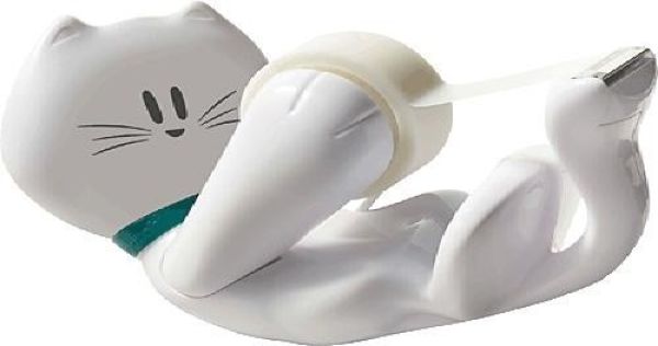 Scotch magic tape 810 19mmx8.9m c39 dispenser katze weiss - Scotch-c39-4046719869688