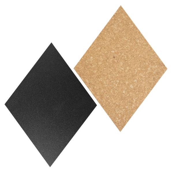 Securit kreidetafel/kork set diamant fb-cb-dia 7-teilig 33.2x22.4x2cm - Securit-fb-cb-dia-8719075286609