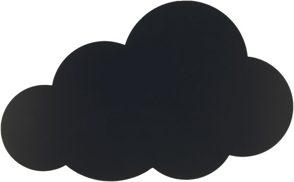 Securit kreidetafel cloud fb-cloud schwarz 49x30x0.3cm - Securit-fb-cloud-8718226493408
