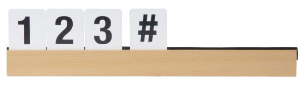 Securit buchstabenleiste, set 1m les-te-100 teak 2.5x100x1cm - Securit-les-te-100-8719075283110