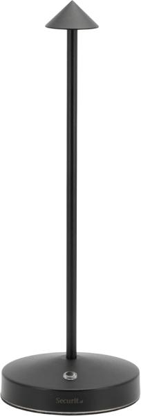 Securit tischleuchte angelina lp-an-bl schwarz, akku, dimmbar - Securit-lp-an-bl-8720663160478