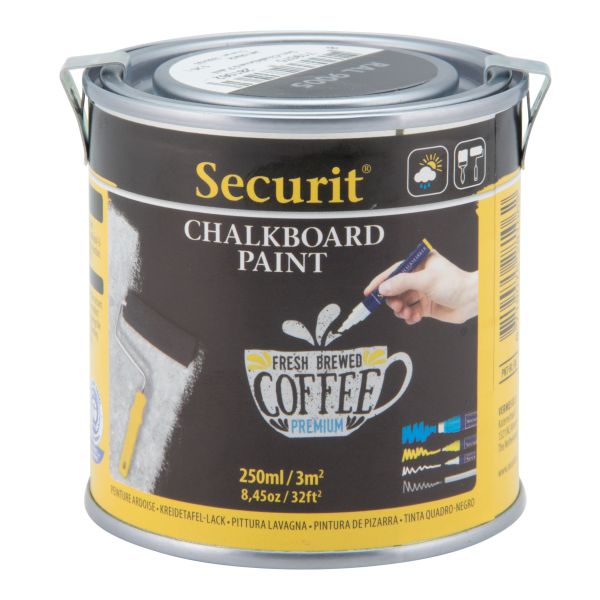 Securit acryl-kreidetafellack 250ml pnt-bl-sm schwarz - Securit-pnt-bl-sm-8719075281062