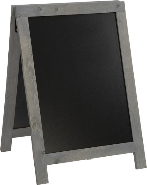 Securit gehwegtafel m. holzrahmen sbd-ng-85 vintage grey 85x55x4.5cm - Securit-sbd-ng-85-8719075287736