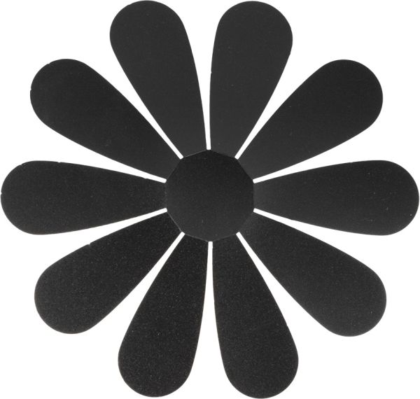 Securit kreidetafel 3-d flower w3d-flower schwarz, 7 stück 28x16.3x1cm - Securit-w3d-flower-8719075287590