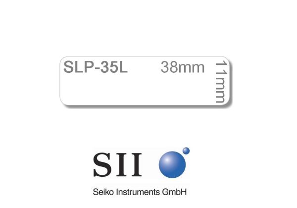 Seiko mehrzweck-etiketten 11x38mm slp-35l weiss, schmal, dia 300 stück - Seiko-slp-35l-0020963303666