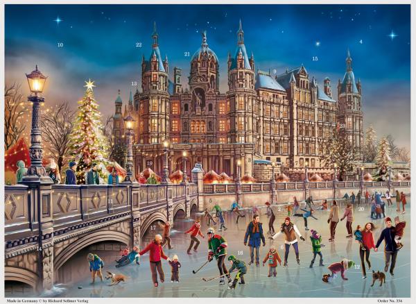 Sellmer adventskalender 300 334 schweriner schloss - Sellmer-334-4025985993341
